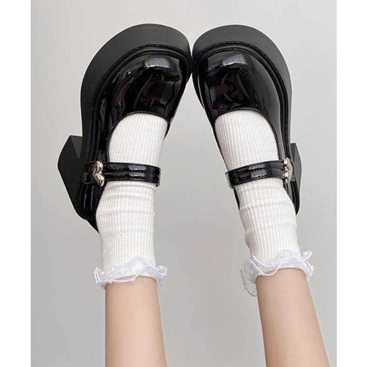 厚底ローファー韓国風 レディース美脚くつ | Miniministore | 詳細画像5 