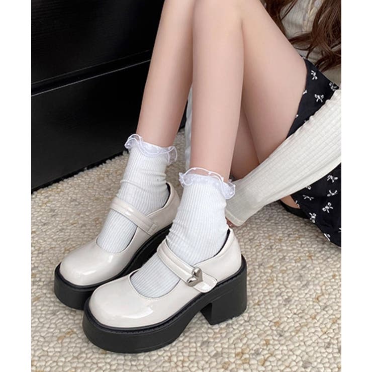 厚底ローファー韓国風 レディース美脚くつ | Miniministore | 詳細画像6 