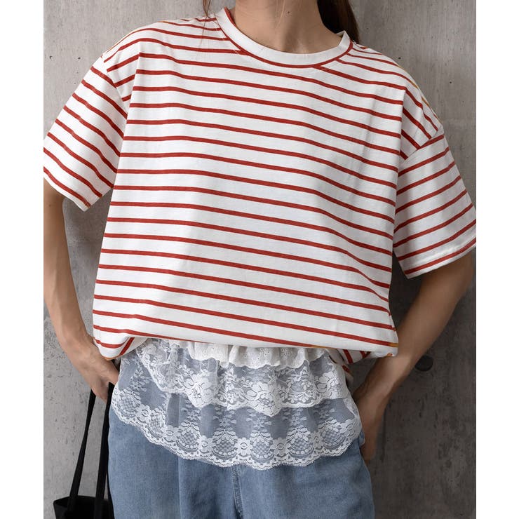 ボーダー柄tシャツ レディース 半袖夏服 | Miniministore | 詳細画像11 