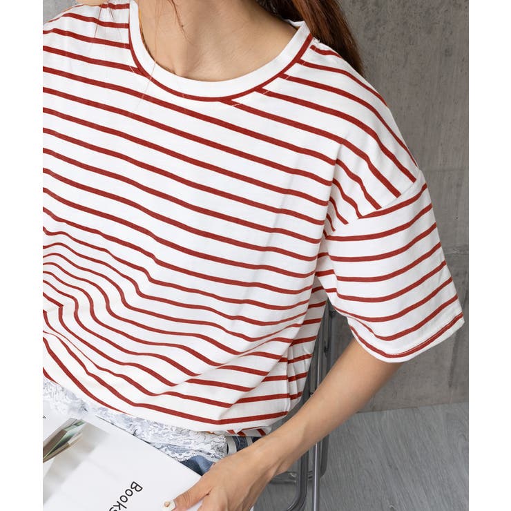 ボーダー柄tシャツ レディース 半袖夏服 | Miniministore | 詳細画像12 