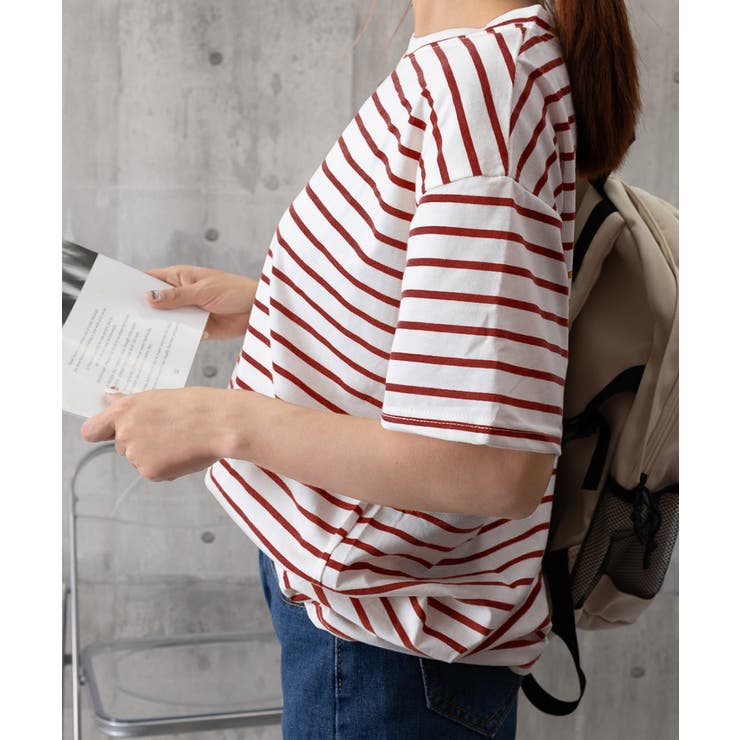 ボーダー柄tシャツ レディース 半袖夏服 | Miniministore | 詳細画像14 