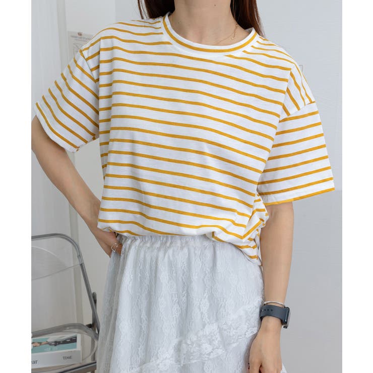 ボーダー柄tシャツ レディース 半袖夏服 | Miniministore | 詳細画像18 