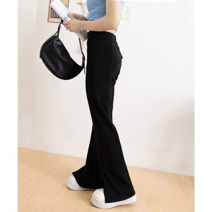 フレアスキニーパンツ スリット入りパンツ | Miniministore | 詳細画像20 