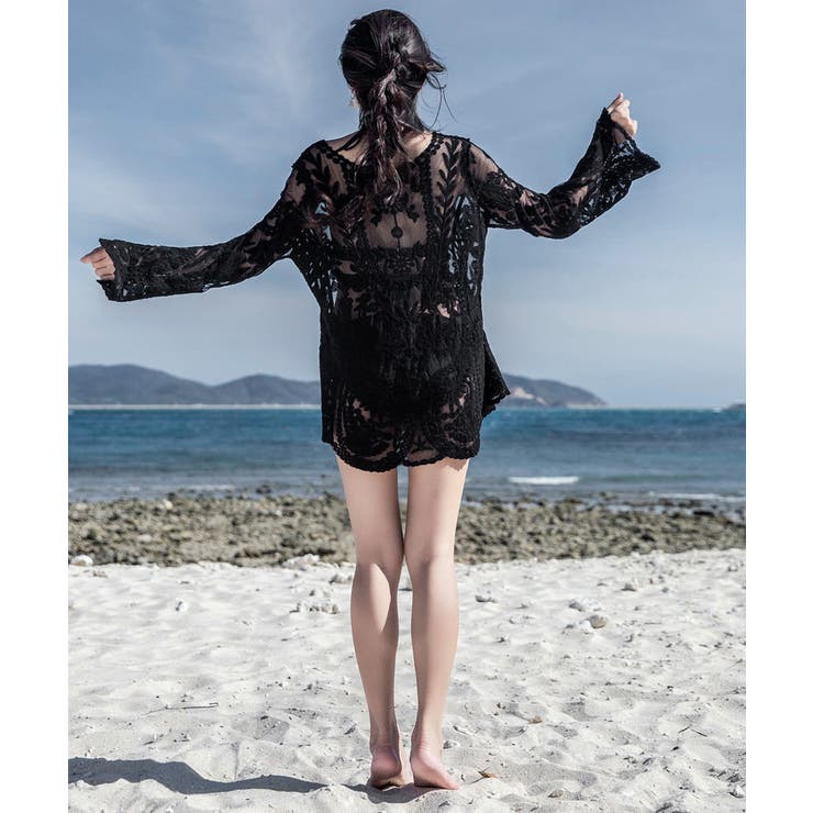 水着アウター 透かし編みビーチウェア夏海 | Miniministore | 詳細画像10 