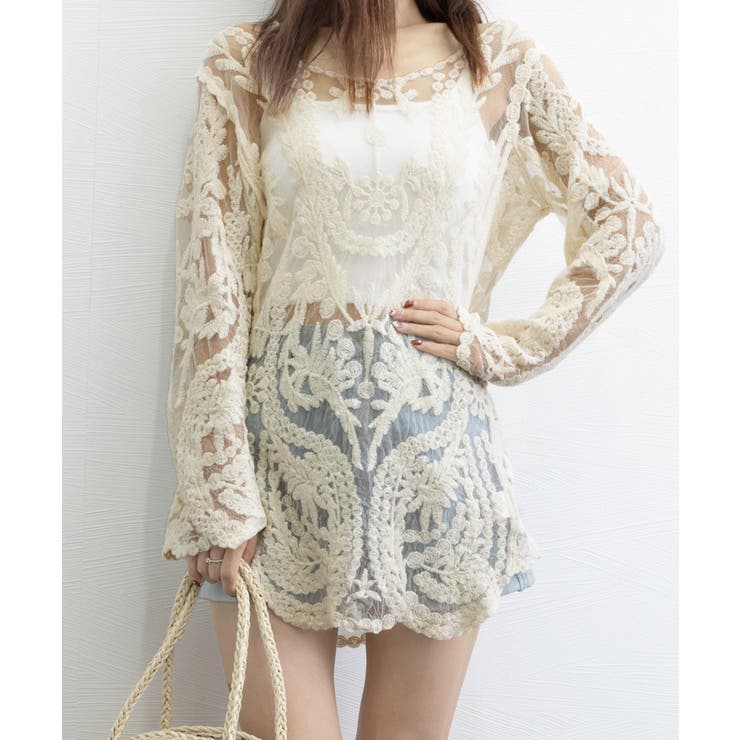 水着アウター 透かし編みビーチウェア夏海 | Miniministore | 詳細画像16 