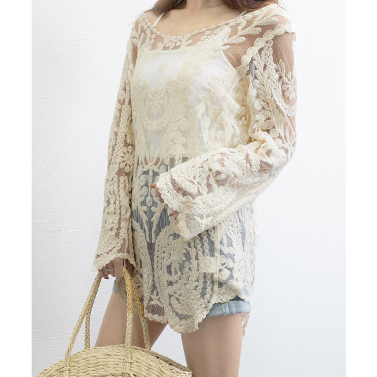 水着アウター 透かし編みビーチウェア夏海 | Miniministore | 詳細画像17 