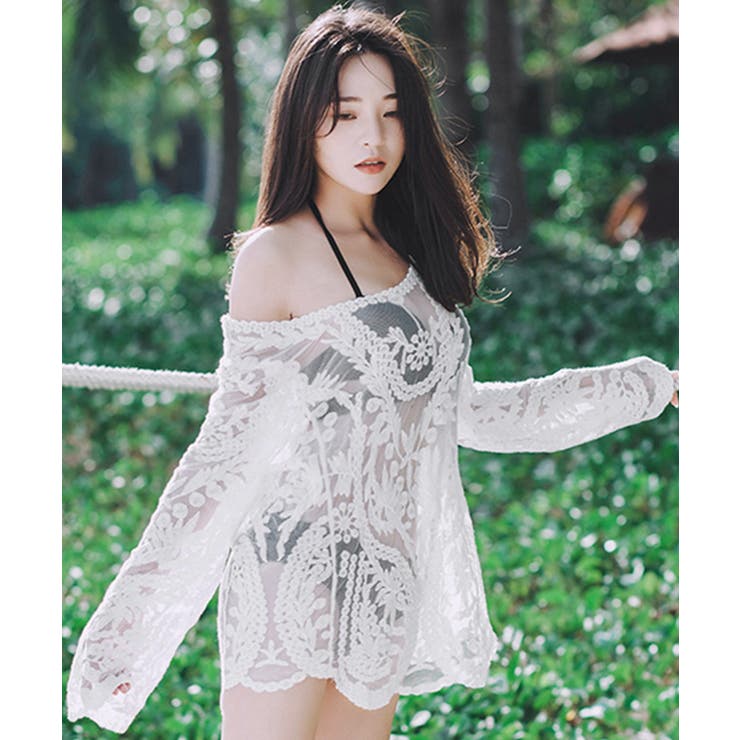 水着アウター 透かし編みビーチウェア夏海 | Miniministore | 詳細画像4 