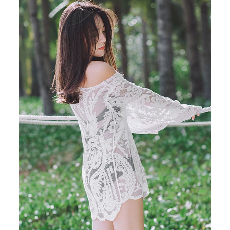 水着アウター 透かし編みビーチウェア夏海 | Miniministore | 詳細画像5 