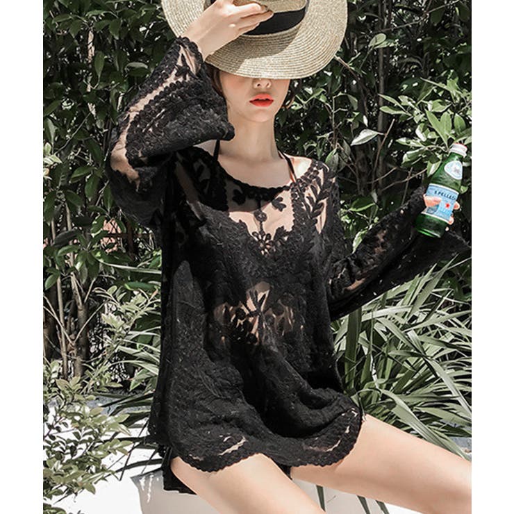 水着アウター 透かし編みビーチウェア夏海 | Miniministore | 詳細画像6 