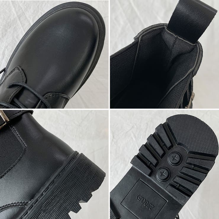 ショートブーツ レディース厚底ブーツ韓国 | Miniministore | 詳細画像3 