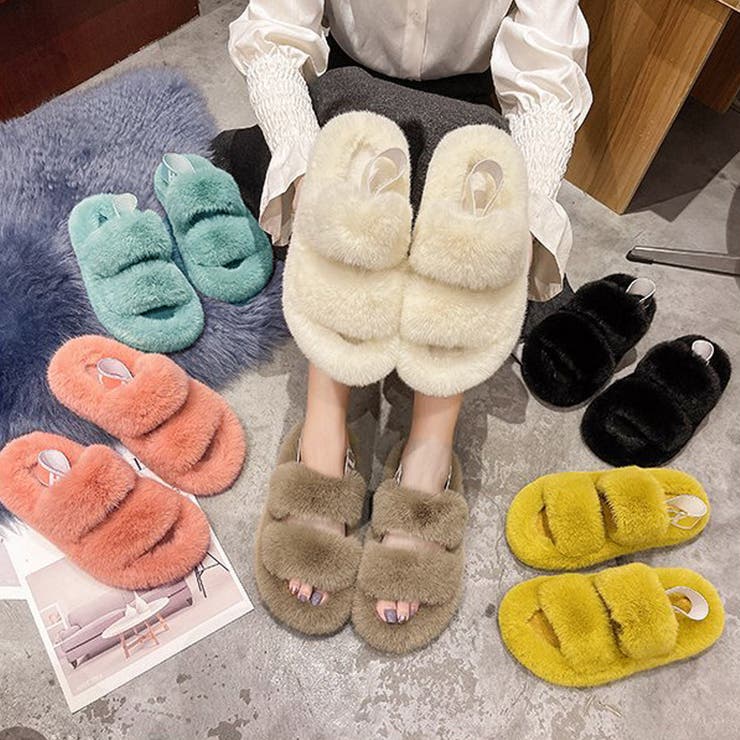 ファーサンダル レディースファースリッパ | Miniministore | 詳細画像13 