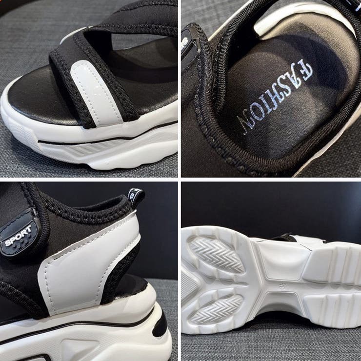 厚底 スポーツサンダル マジックテープ | Miniministore | 詳細画像3 