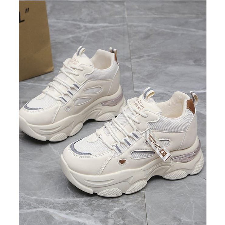 厚底ダッドスニーカー レースアップ 韓国 | Miniministore | 詳細画像23 