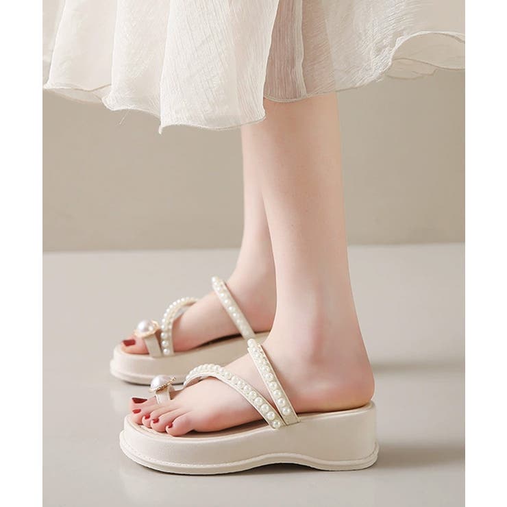パールトングサンダル 美脚 厚底サンダル | Miniministore | 詳細画像11 