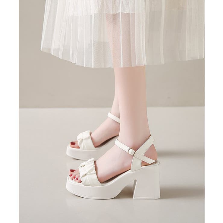 チャンキーヒールサンダル  厚底サンダル夏[品番：II000011733]｜Miniministore（ミニミニストア）のレディースファッション通販｜SHOPLIST（ショップリスト）