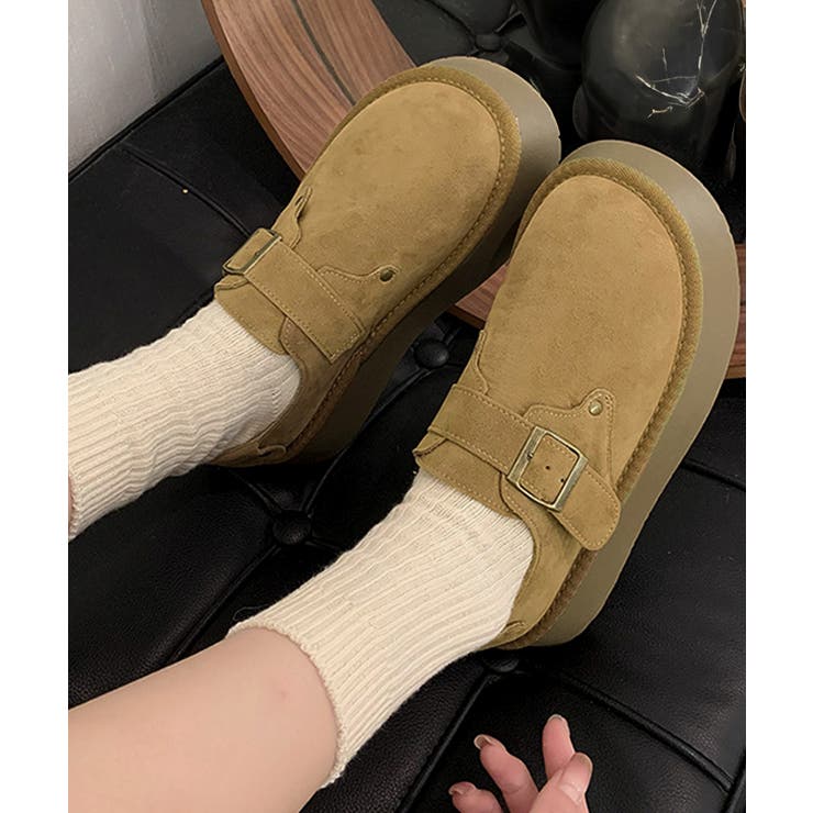 モカシンシューズ 厚底スエード調パンプス | Miniministore | 詳細画像6 