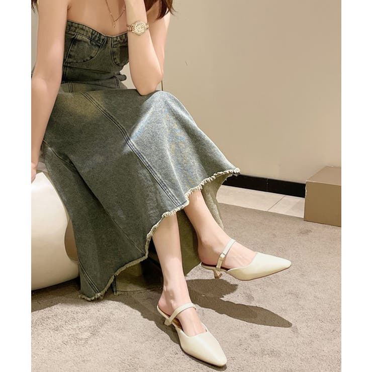 ポインテッドトゥミュールパンプスサンダル | Miniministore | 詳細画像4 