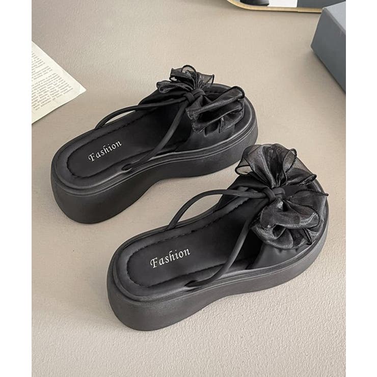 ビッグリボン厚底サンダル 履きやすい夏靴 | Miniministore | 詳細画像19 