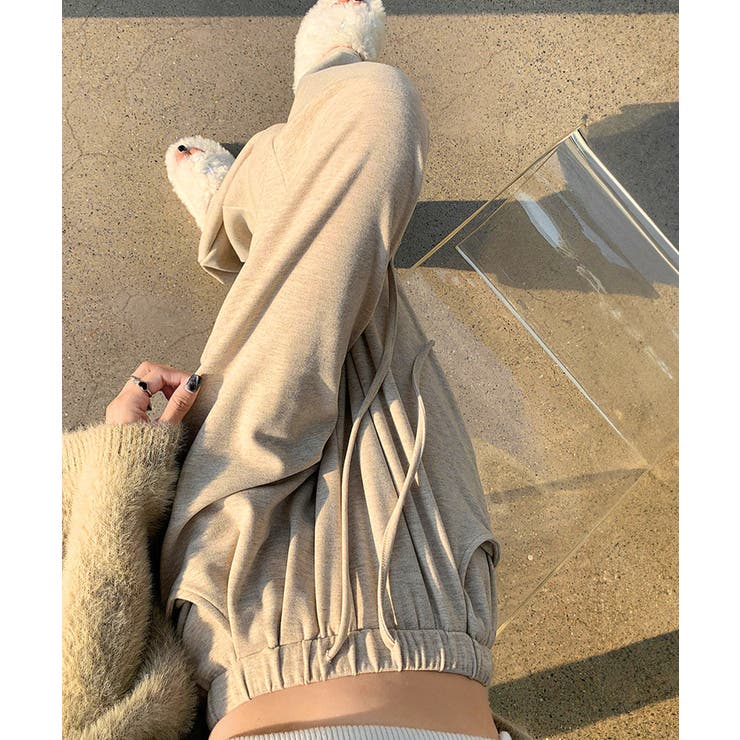 薄手スウェットパンツ 韓国風ワイドパンツ | Miniministore | 詳細画像18 