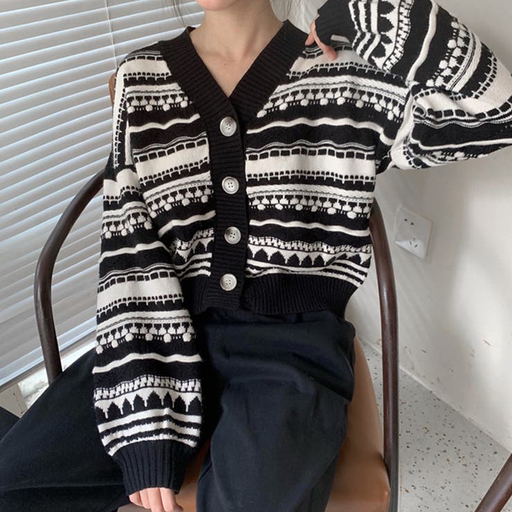 ボーダー ニットカーディガン レディース 品番 Ii Miniministore ミニミニストア のレディースファッション通販 Shoplist ショップリスト