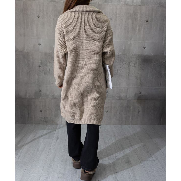ロングニットカーディガン 厚手レディース | Miniministore | 詳細画像17 