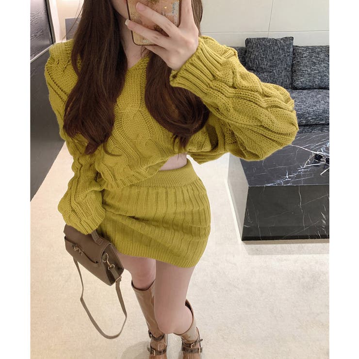 ニット ケーブルニットセットアップ 韓国 | Miniministore | 詳細画像13 