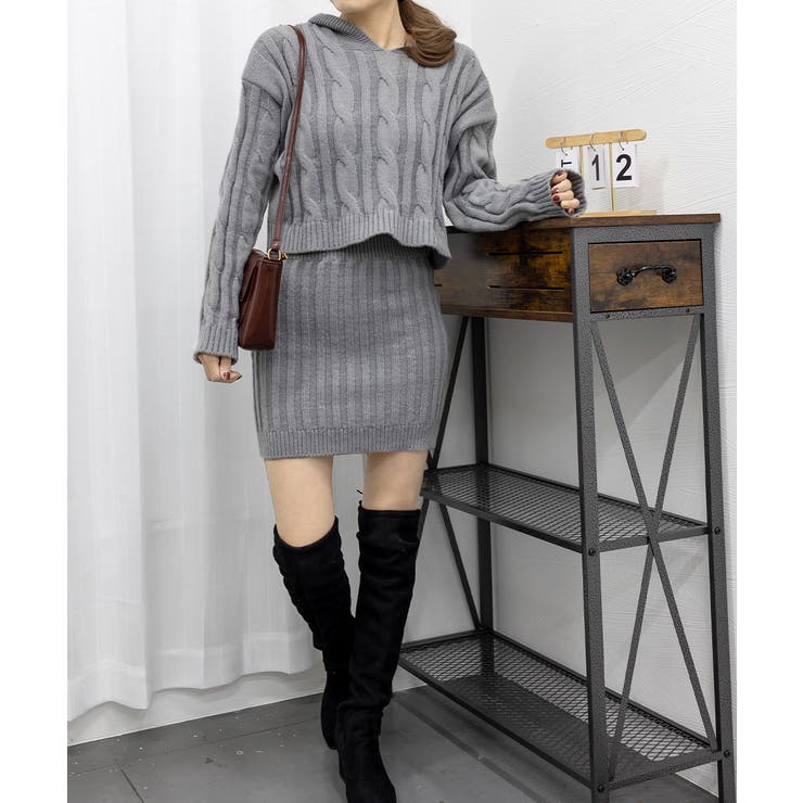 ニット ケーブルニットセットアップ 韓国 | Miniministore | 詳細画像17 