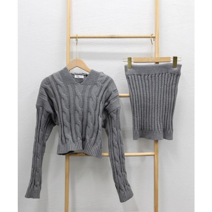 ニット ケーブルニットセットアップ 韓国 | Miniministore | 詳細画像21 