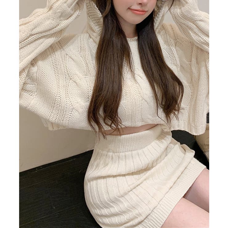 ニット ケーブルニットセットアップ 韓国 | Miniministore | 詳細画像5 
