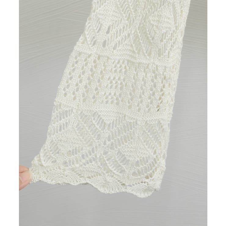 透かし編み ニットトップス ベルスリーブ | Miniministore | 詳細画像20 