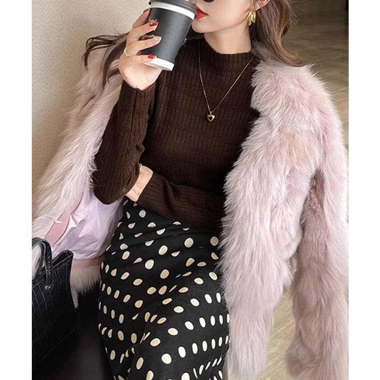 裏起毛 プチハイネックニットトップス厚手 | Miniministore | 詳細画像15 