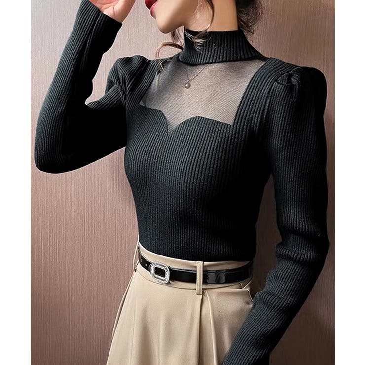 ニットトップス プチハイネックレディース | Miniministore | 詳細画像2 