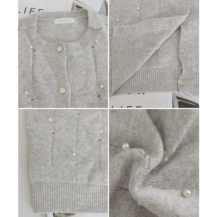 パール付き ニットカーディガン大人可愛い | Miniministore | 詳細画像23 