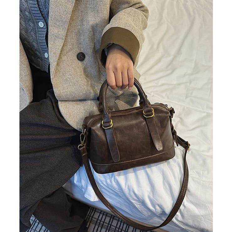 ミニボストンバッグレトロショルダーバッグ | Miniministore | 詳細画像12 