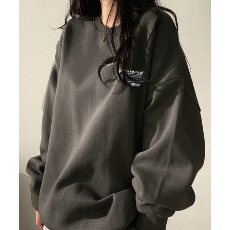 裏起毛スウェット 暖かいビッグトレーナー | Miniministore | 詳細画像10 