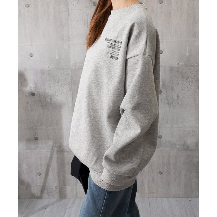 裏起毛スウェット 暖かいビッグトレーナー | Miniministore | 詳細画像15 