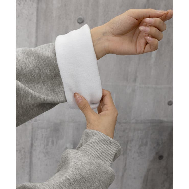 裏起毛スウェット 暖かいビッグトレーナー | Miniministore | 詳細画像18 