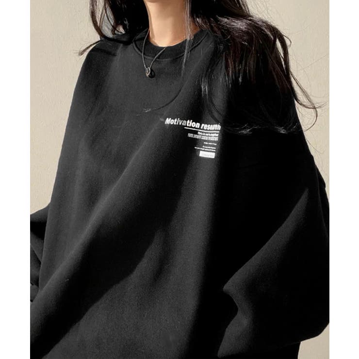 裏起毛スウェット 暖かいビッグトレーナー | Miniministore | 詳細画像2 