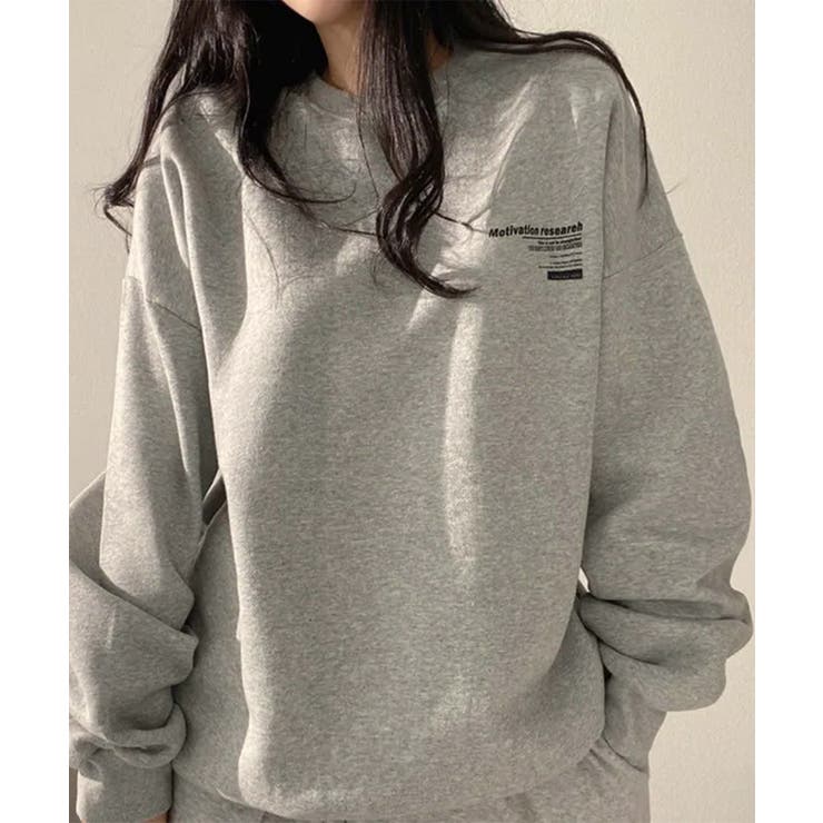 裏起毛スウェット 暖かいビッグトレーナー | Miniministore | 詳細画像3 