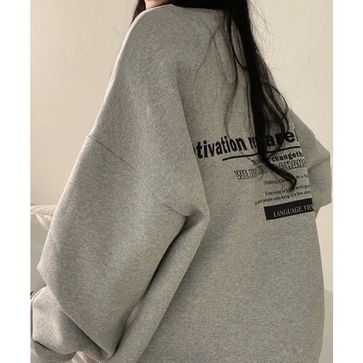 裏起毛スウェット 暖かいビッグトレーナー | Miniministore | 詳細画像4 