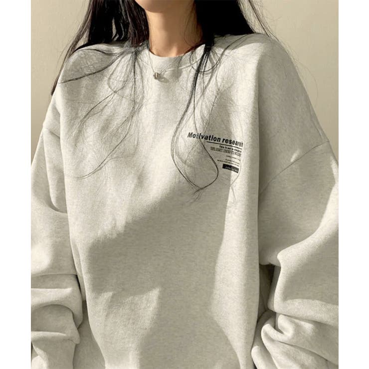 裏起毛スウェット 暖かいビッグトレーナー | Miniministore | 詳細画像5 