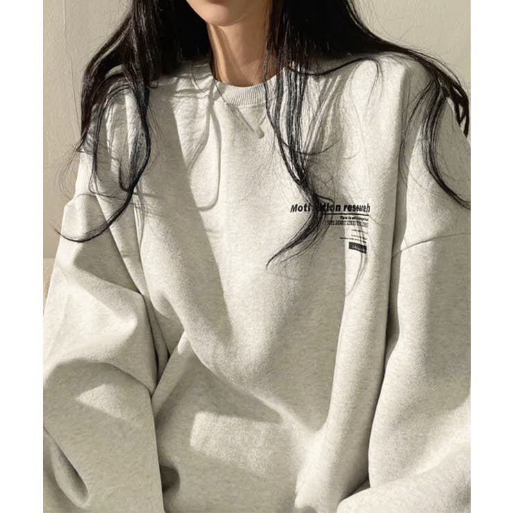 裏起毛スウェット 暖かいビッグトレーナー | Miniministore | 詳細画像8 