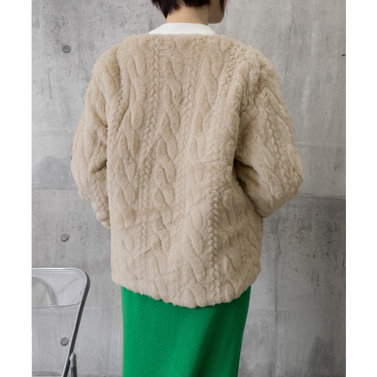 ノーカラーファージャケットゴールドボタン | Miniministore | 詳細画像13 