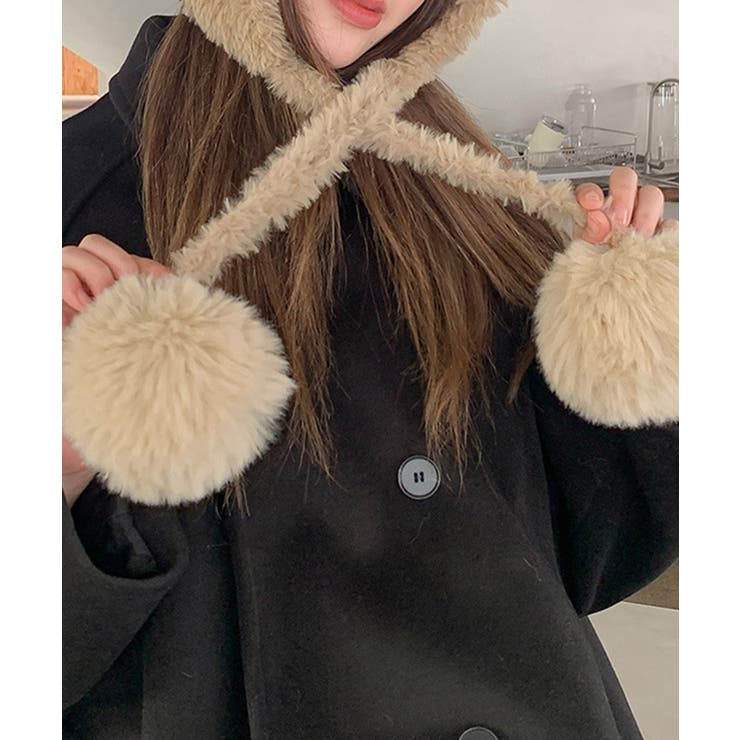 ポンポン付き もこもこニット帽子あったか | Miniministore | 詳細画像9 