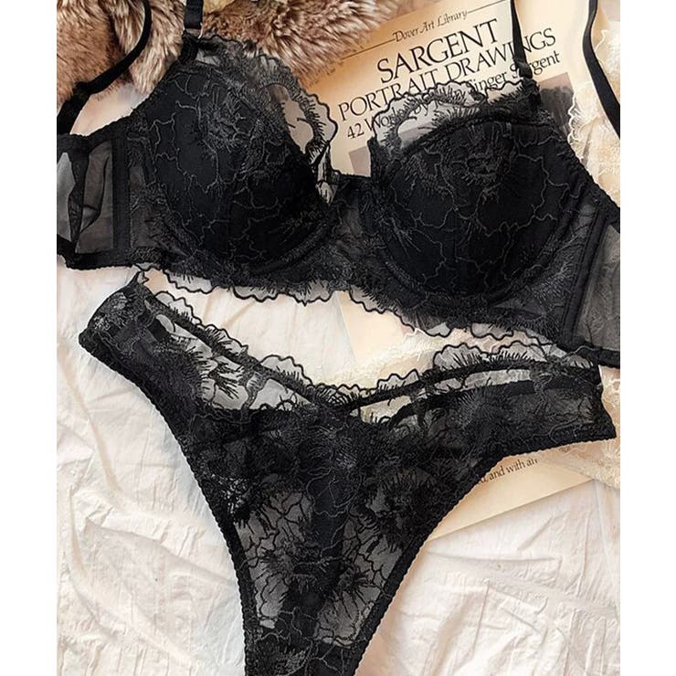 花柄レースブラ＆ショーツセット セクシー | Miniministore | 詳細画像11 