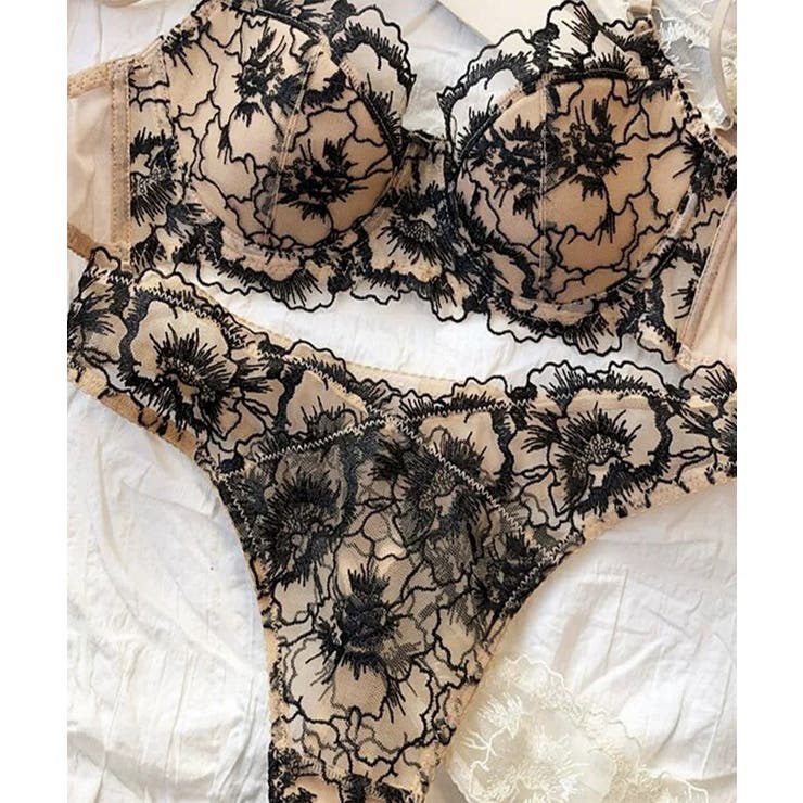 花柄レースブラ＆ショーツセット セクシー | Miniministore | 詳細画像12 