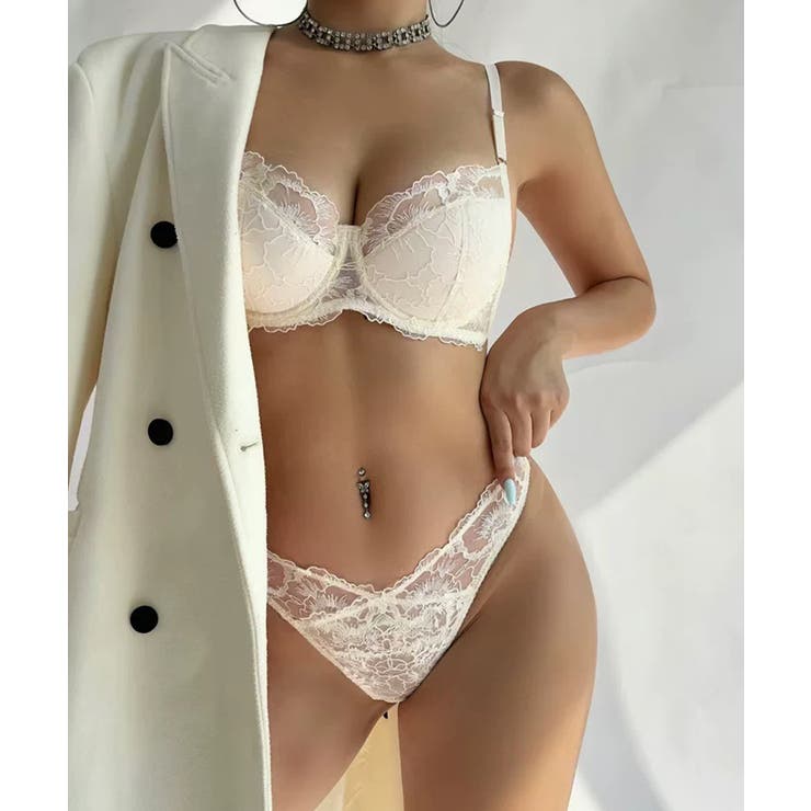 花柄レースブラ＆ショーツセット セクシー | Miniministore | 詳細画像8 