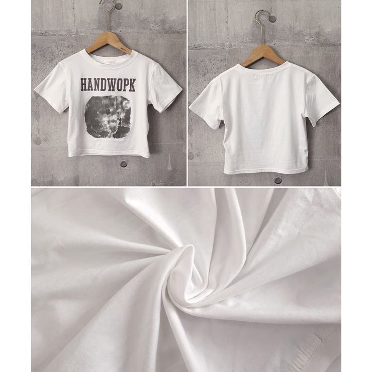 クロップド丈ロゴチビTシャツカットソー夏 | Miniministore | 詳細画像17 