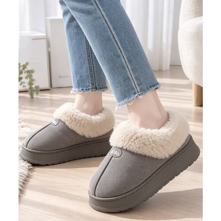 厚底ファームートンショートブーツボア冬靴 | Miniministore | 詳細画像9 