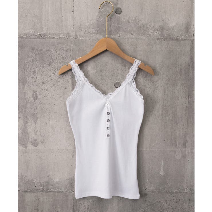 レースリブキャミソールフロントボタン夏服 | Miniministore | 詳細画像15 